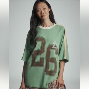 Sporty Tee by Anthropologie Size Large 100%Cotton